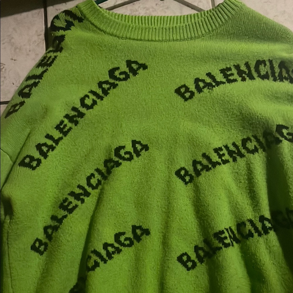 Balenciaga Green Sweater